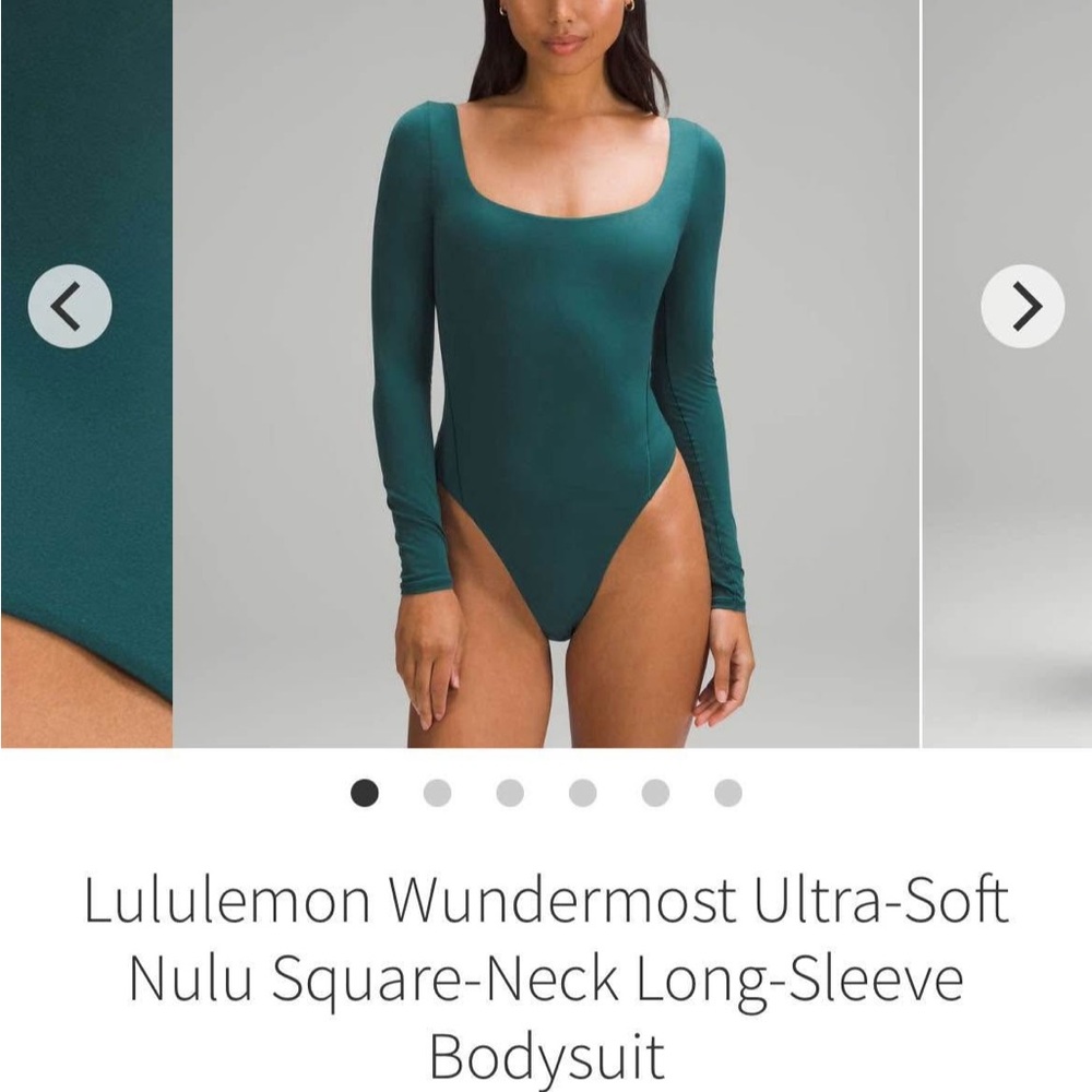 lululemon athletica Deep Green Long-Sleeve Bodysuit